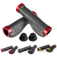 Bike Handlebar Grips Anti-Skid Non-slip Double Locking Rubber Ergonomic Mountain MTB Cycling Parts Bicycle Grips Black Blue Handlebars