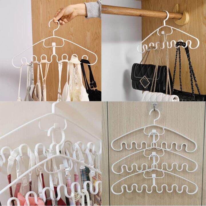 UG1 Wave Pattern Stackable Hanger Plastic Clothes Hangers Organizer ...