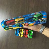 Fun 4pcs/set Tayo the Little Bus Mini Plastic Pull Back Blue Tayo Red Gani Yellow Lani Green Rogi Bus Car Model for kids Gift