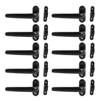 10X Door and Window Handle Lock Casement Window Lock Wheel Handle Black