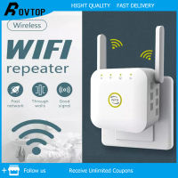 Rovtop เครื่องขยายสัญญาณ Wifi 300Mbps,ตัวขยายสัญญาณ Wifi ไร้สายระยะไกลพร้อมปลั๊ก UK US