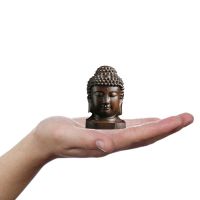 2.36 Wood Sakyamuni Statue 6cm Wooden Buddha Statue Creative Tathagata Figurines Mahogany India Buddha Head Crafts