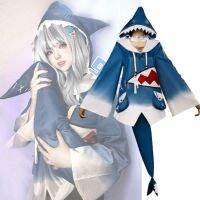 New Hololive Gawr Gura Cosplay Costume ENG Shark Costume for Women Halloween Youtuber Cosplay Full Set Tail