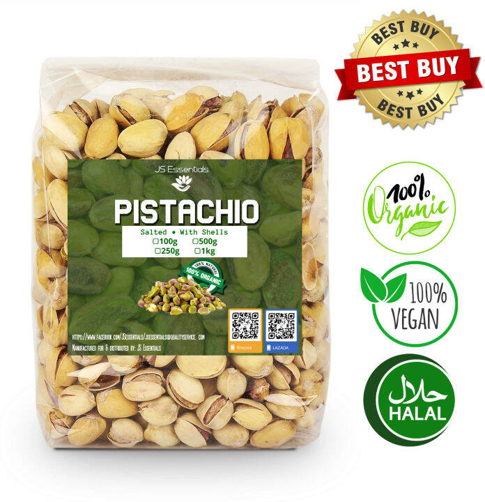 Roasted Salted Pistachios Organic KETO DIET FRIENDLY With Shells