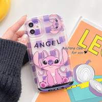 เคส RouJiang สำหรับ OPPO A78 A17 A17k A77 A77s A57 A76 A96 A16 A16s A16k A15 A74 A12 A15s A54 A5s A95 A3s A9 A12e A94 Reno 8T 5 A53 Stitch Angel ที่ฝาครอบป้องกัน TPU นิ่มใสเคสโทรศัพท์สบู่