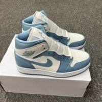 Original J 1 High cut Basketball Shoes Casual Sneakers For Men Women North Carolina Blues