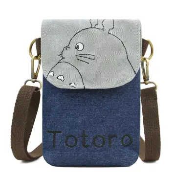 Totoro Canvas Messenger Bags Cartoon For Students 2023