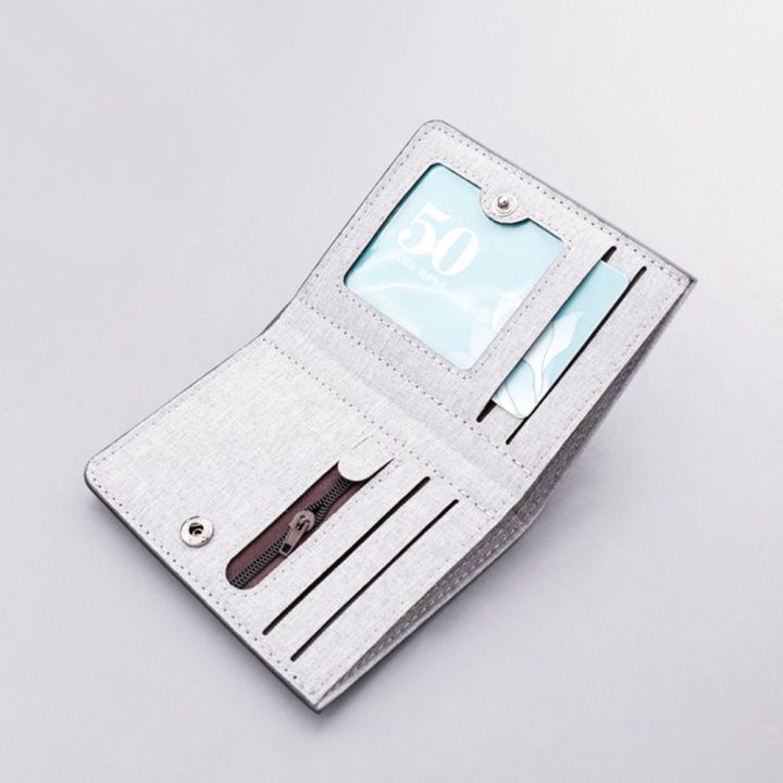 cbt-folding-fashion-canvas-zip-men-short-wallet-multi-functional-mini-coin-purse-card-holder