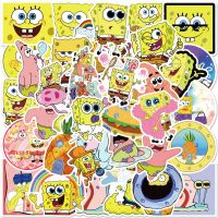 50pcs Cartoon Cute Sea Creatures Spongebob Kids Stickers