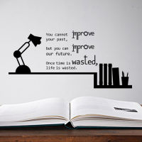 ZM【In Stock】Inspirational สุภาษิตสติ๊กเกอร์ติดผนังถอดออกได้ PVC Mural Decals Study อุปกรณ์ตกแต่งห้องออฟฟิศ