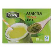 Trà Sữa Matcha Cozy 3in1 Hộp 306G- trà xanh, matcha sữa, matcha hòa tan