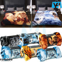 3D animal print mink face fur fleece blanket / soft / warm bed throw / Quilt / Xmas Gift