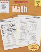 Scholastic success with Math Grade 5" American academic success with Math Grade 5 math exercise books for Grade 5