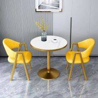 Spot parcel post Nordic Style Negotiation Table and Chair Combination Reception Simple Small Apartment Milk Tea Sales Office Balcony Leisure Small round Table