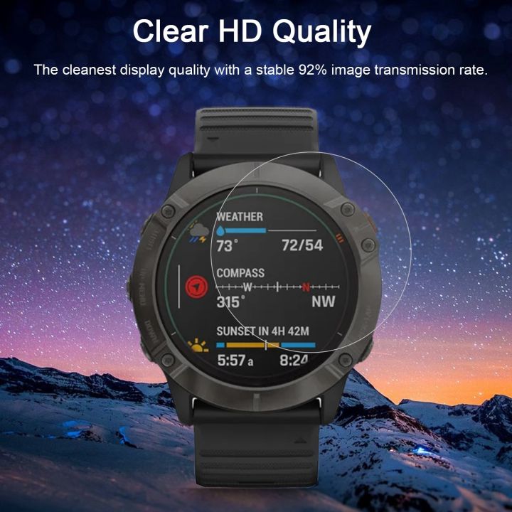 สำหรับ-garmin-fenix-6x-pro-0-26มม-2-5d-9ชั่วโมงป้องกันจอฟิล์มกระจกเทมเปอร์-ขายเอง