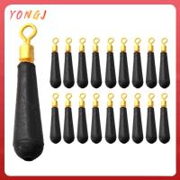 YONGJ 10Pcs หัวทองแดง ที่นั่งตกปลาแบบลอย อุปกรณ์เสริมที่นั่งหมุน ยาง bobber ตกปลาหมุนลอย ที่มีคุณภาพสูง การหมุนดริฟท์ ทุ่นตกปลา อุปกรณ์ตกปลาสำหรับตกปลา