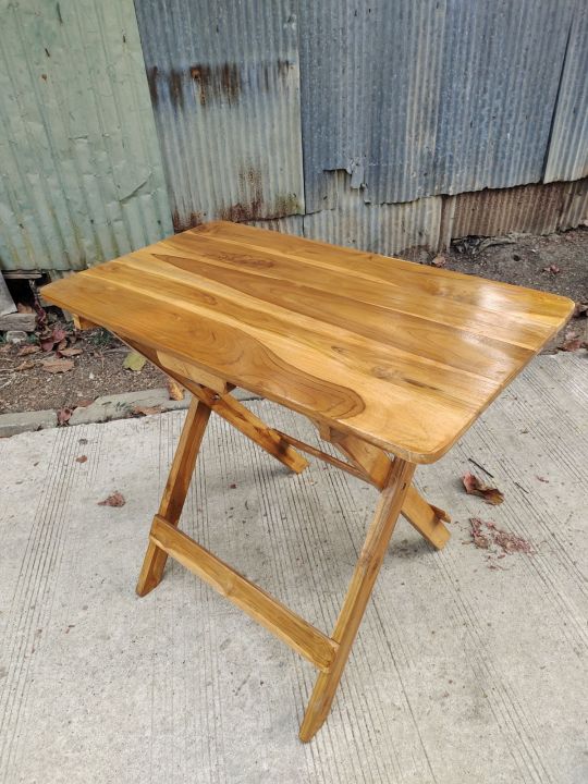 โต๊ะไม้-โต๊ะพับไม้สัก-โต๊ะกาแฟ-โต๊ะทานข้าว-โต๊ะคอมพิวเตอร์45-80-68-cm