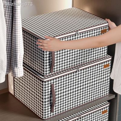 Large Capacity Quilt Storage Bag Houndstooth Pattern Visible Window Thickened Student Luggage Packing Moving Bag For Dormitory