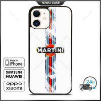 Martini Racing Phone Case for iPhone 14 Pro Max / iPhone 13 Pro Max / iPhone 12 Pro Max / XS Max / Samsung Galaxy Note 10 Plus / S22 Ultra / S21 Plus Anti-fall Protective Case Cover