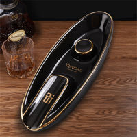 Boat-type Ceramic Ciggare Ashtray Holder Travel Tobaco Ciggar Ash Storage Box Tray Smking Accessories GiftTH