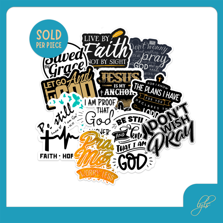 BIBLE VERSE Waterproof Vinyl Sticker for Motorcycle, Bike, Laptop