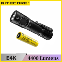 NITECORE E4K 4400Lumens Compact LED EDC Flashlight 8 Lighting Modes With NL2150HPR 18650 Battery Troch Lantern