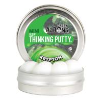 Crazy Aaron s Thinking Putty รุ่นเรืองแสงในที่มืด สีเขียว Krypton กระปุก 2"  ดินน้ำมันวิทยาศาสตร์ ไม่มีวันแห้ง เด้งได้ ปั้นได้ ไม่ใช่สไลม์ มี มอก.