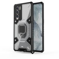 สำหรับ OPPO Realme GT Master Explorer Space PC + เคสที่มีห่วงสำหรับถือกันกระแทก TPU (สีขาว)