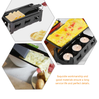 โต๊ะย่างชีส Griddle อุปกรณ์ครัว Non-Stick เตาอบแบบพกพา Pan เกาหลีโลหะเหล็ก Mini Cookware