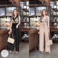 ML063  Jumpsuit จั้มสูทขายาว แขนกุด คอปก อกแต่งลาย BBR ทรงเชือกผูกเอว งานสุดหรู ทรงเข้ารูปสวย งานน่ารักๆดีไซน์เก๋ คอล​ใหม่ ใส่ออกงานสวยตัวเดียวจบ ใส่ออกมาสวย งานขายดีสุดๆ ตัวนี้แม่ค้าแนะนำ พลาดไม่ได้เลยจ้า  เนื้อผ้า Frabic : ผ้าซาร่า  ++นางแบบใส่งานขายจริ