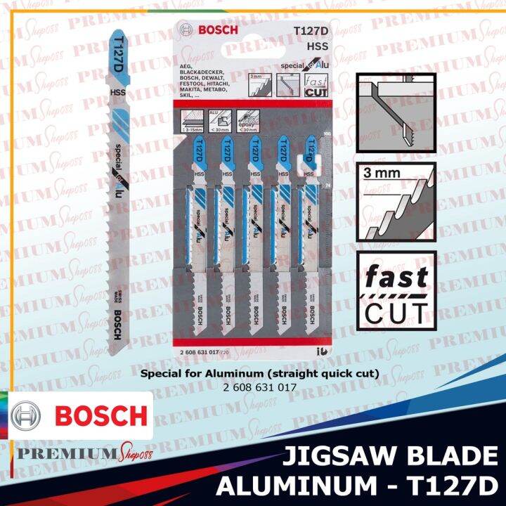 Bosch T127D Jigsaw Blade Aluminum 2608631017 Metal Sheet Epoxy GRP Fast