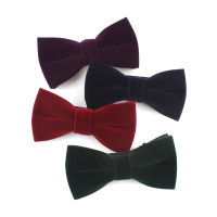 Navy Blue กำมะหยี่สีดำ Bowties สำหรับ Man Bowtie Cravat จัดเลี้ยงชุดอุปกรณ์เสริมผู้หญิงชุดราตรีผีเสื้อขนาดใหญ่ผู้ชาย Bow Ties