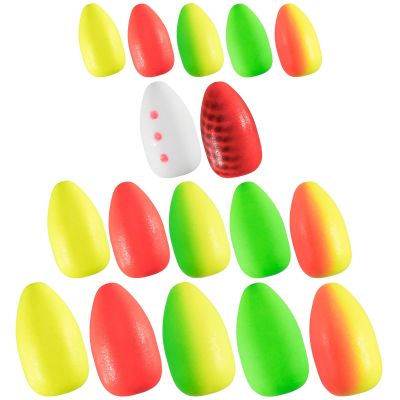 ◙ 10/30pcs Fishing Foam Float Bobber Buoy Saltwater for Fly Fishing Pompano Bottom Rig Strike Indicator Trout Catfish Walleye Rig