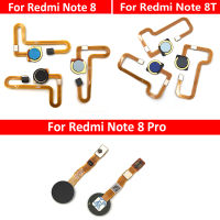 เครื่องสแกนเนอร์เซ็นเซอร์ลายนิ้วมือ,ปุ่มโฮมเชื่อมต่อเมนบอร์ดสำหรับ Xiaomi Redmi Note 8 8T 8 Pro สายยืดหยุ่น