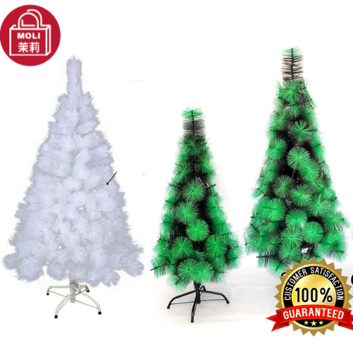 COD CHRISTMAS TREE 2 TONE GREEN WHITE 2ft / 3 ft PET material Lazada PH