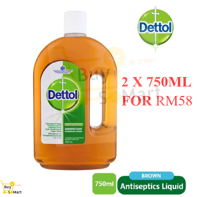 Dettol Brown Antiseptic Liquid 750ml Lazada