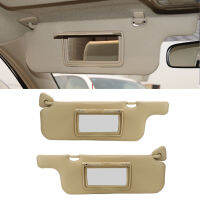 2Pcs รถ Sun Visor สีเทากระจกแต่งหน้า Sun Shielding Board สำหรับ Toyota Corolla 2001-2007