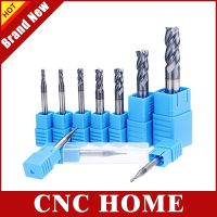 เครื่องตัดเหล็กเจาะโลหะขลุ่ยทังสเตนคาร์ไบด์1ชิ้น2/3/4เครื่องเจาะปลาย Cnc บิต Cnc