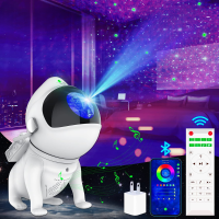 ?Dream Best? Astronaut Galaxy Projector Light Space Dog Shape Projector Night Light Works with Smart App Alexa Bluetooth Speaker For Kids Adults As Gifts