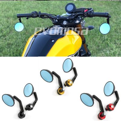 2pcs Universal 7/8" Round Bar End Rear Mirrors Moto Motorcycle Motorbike Scooters Rearview Mirror Side View Mirrors Mirrors