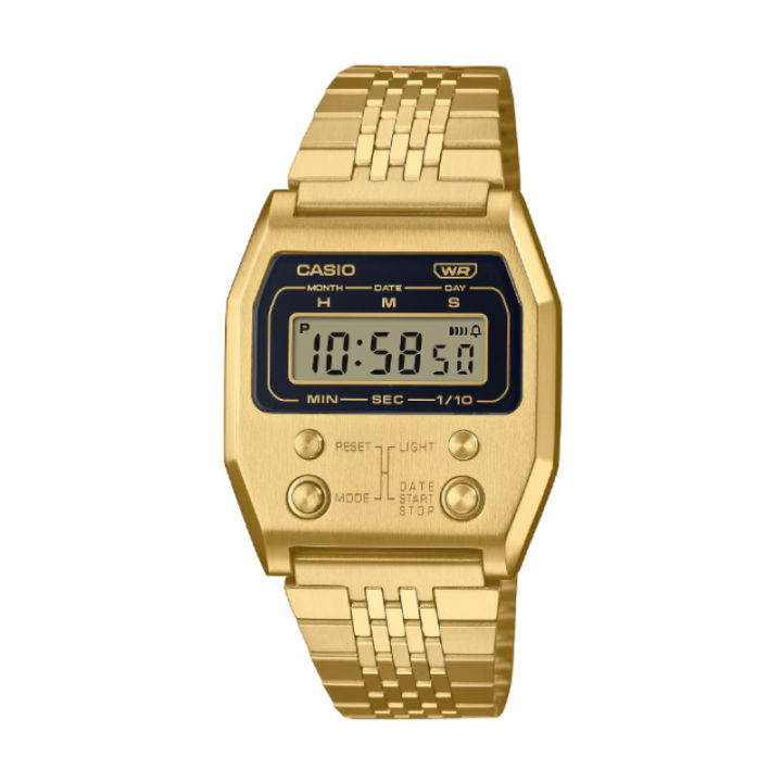 Jam casio shop gold original