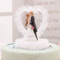 【hot】☌  Bride And Groom Figurines Toppers Resin Wedding Figurine Valentines Day Engagement Anniversary