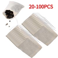 20pcs Food Grade Cotton Gauze Filter for Spice Infuser with String Filters Teabags