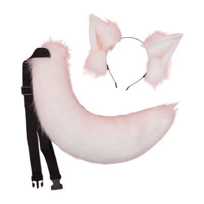Girls Animal Dog Ears Tail Set Plush Hair Hoop Lolita Lovely Party Headdress Anime Cosplay Party Kawaii Accessorie