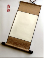 01 Xuan scroll Chinese calligraphy paper Blank scroll full Satin Mini scroll antique half life scroll brush painting scroll