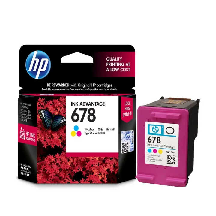 HP 678 Tri-color Original Ink Advantage Cartridge | Lazada PH