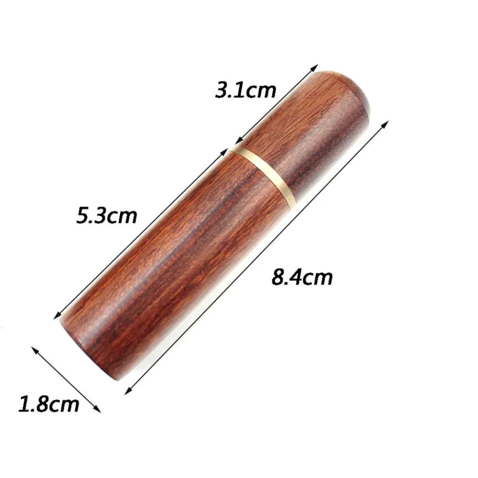 Rosewood Cigar Tube Storage Case