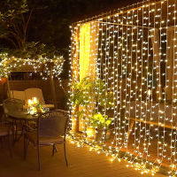 3x3 300Led Icicle Led Curtain Fairy String Light Fairy Light Led Christmas Light Garland For Wedding Home Window Party Decor