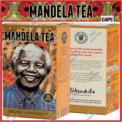 ชาฮันนี่บุชออร์แกนิคแอฟริกาใต้ Organic Mandela Honeybush Tea 1 กล่องมี 20 ซอง South African Single Origin Tea, Zero Calorie and Caffeine Free Antioxidant Rich All Natural Tea Leaves