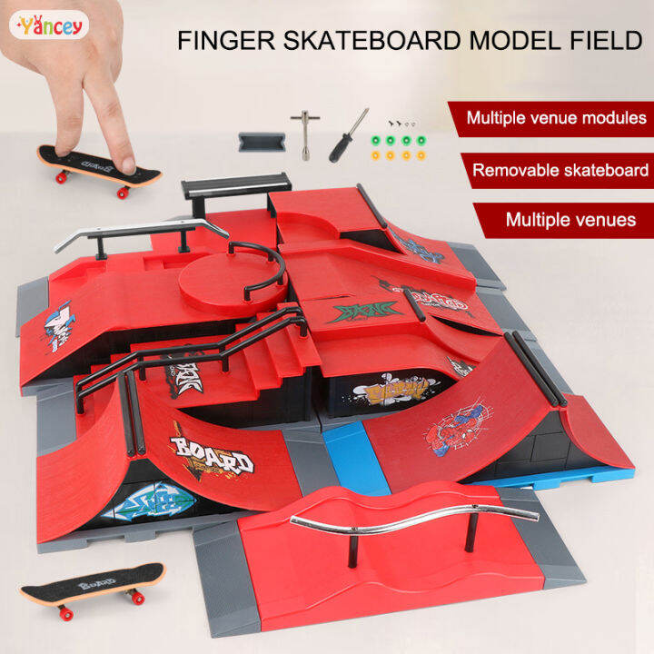 Finger skateboard Skate Park Ramp Parts for Tech Decks Fingerboard